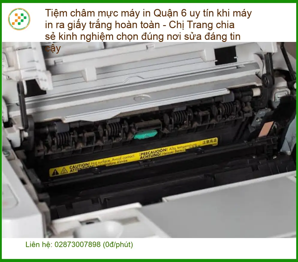 Sửa Chữa Nạp Mực Máy In Quận 6 ra giấy trắng - Điện thoại xử lý gấp