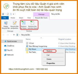 Khôi Phục Dữ Liệu Quận 4 Giá Sinh Viên – Gọi Ngay Kỹ Sư Cứu Data