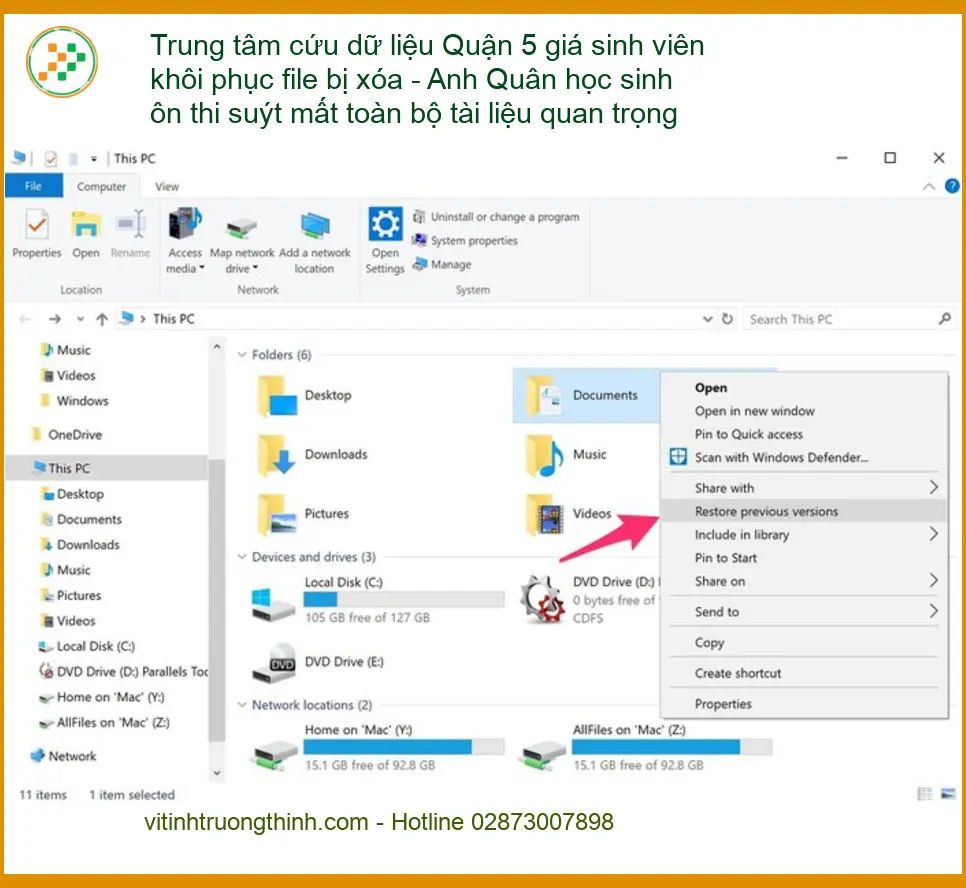 Khôi Phục Dữ Liệu Quận 5 giá sinh viên - Cứu file bị xóa lấy liền