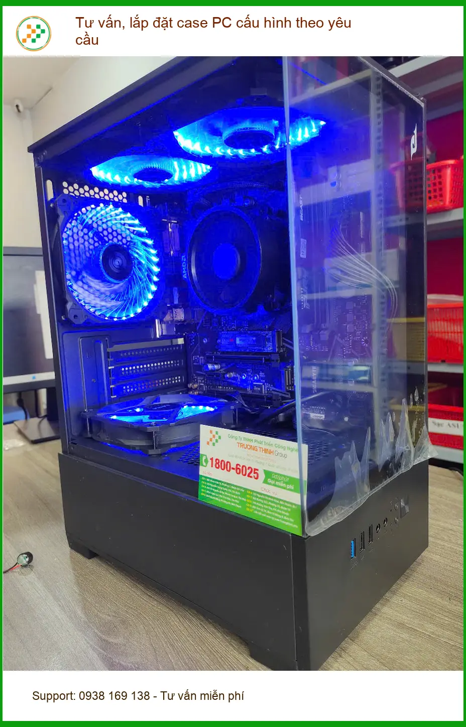 Anh Đức tìm dịch vụ tư vấn, lắp đặt case PC cấu hình theo yêu cầu Quận 7 ảnh thực tế 1