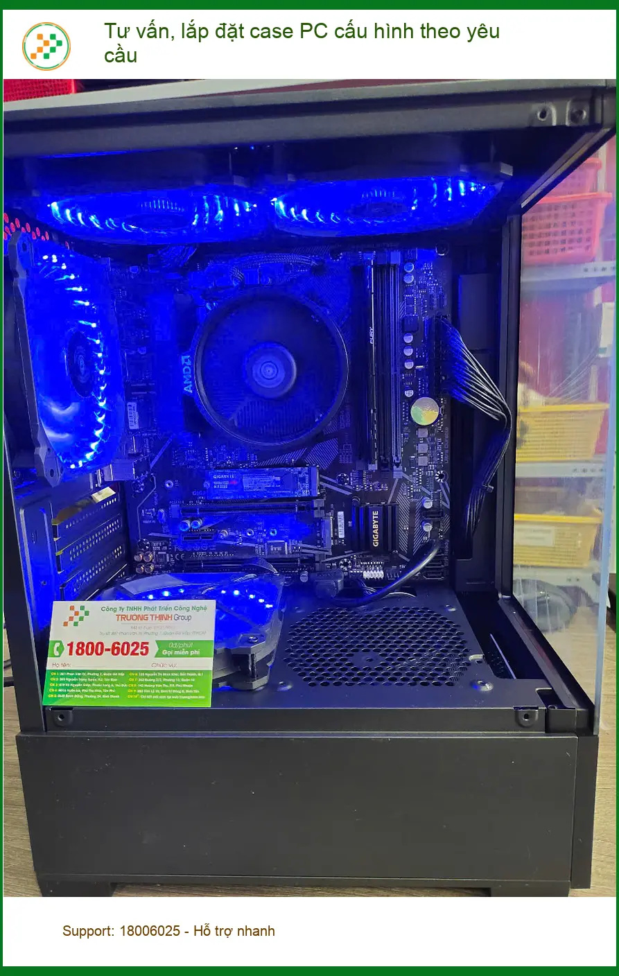 Anh Đức tìm dịch vụ tư vấn, lắp đặt case PC cấu hình theo yêu cầu Quận 7 ảnh thực tế 2