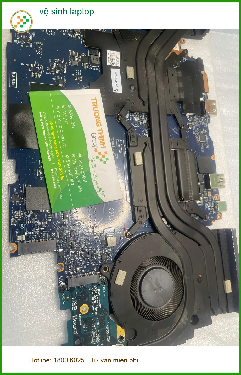 Dịch vụ vệ sinh laptop Quận Thủ Đức uy tín - Anh Tuấn phát hiện máy ì ạch