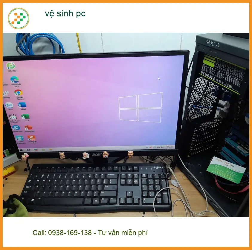 Chị Thanh kế toán kiểm tra dịch vụ vệ sinh pc Quận Thủ Đức uy tín