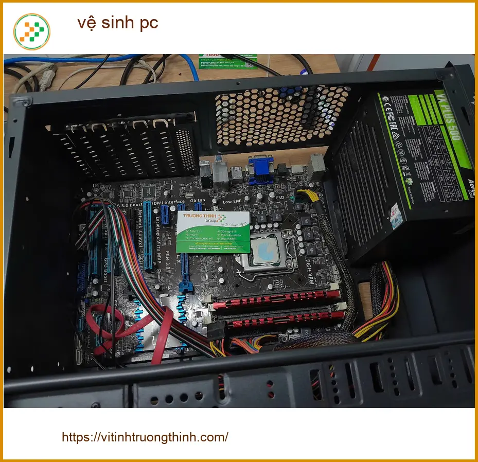 Chị Thanh kế toán kiểm tra dịch vụ vệ sinh pc Quận Thủ Đức uy tín ảnh thực tế 1