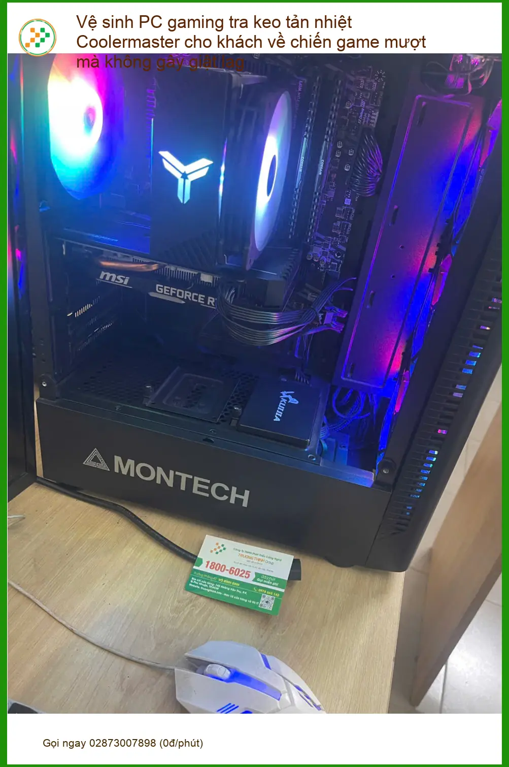 Dịch vụ vệ sinh PC gaming tra keo tản nhiệt Quận Phú Nhuận - Anh Thắng review
