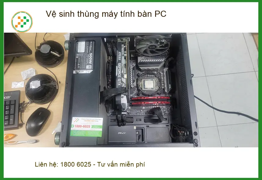 Tiệm vệ sinh thùng máy tính bàn PC Quận Bình Tân - Anh Hậu review ảnh thực tế 2