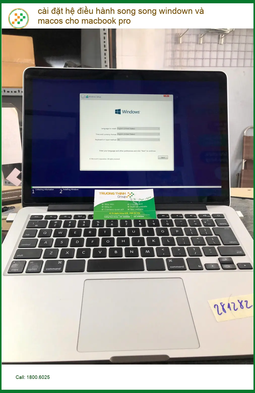 Trung tâm cài Win-Mac song song cho Macbook Pro Quận Bình Thạnh – Chị Thúy