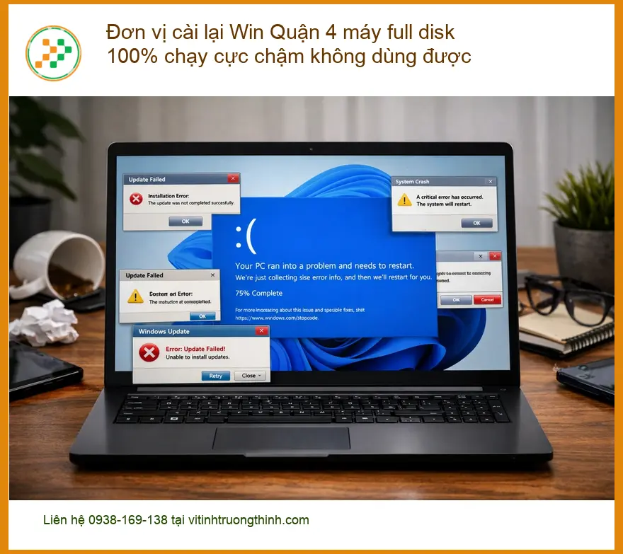Windows Đơn vị cài lại Win Quận 4 full disk 100% – Dịch vụ tận nơi
