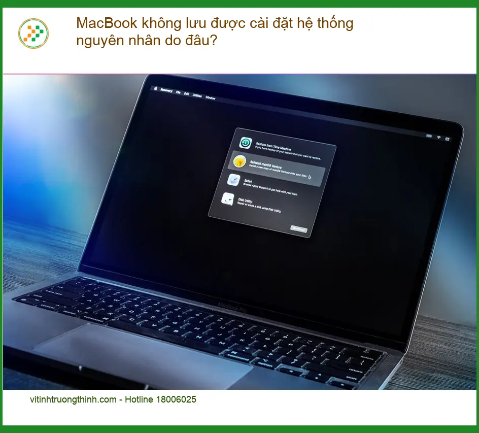 Macbook không lưu được cài đặt hệ thống – Trung tâm hỗ trợ TPHCM