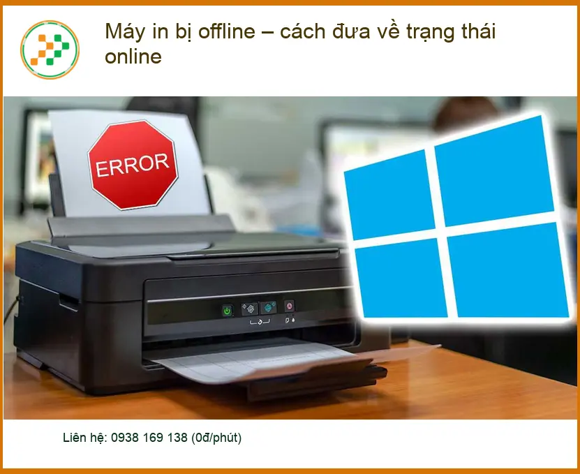 Máy in bị offline – cách đưa về online – Sửa chữa tận nơi TPHCM