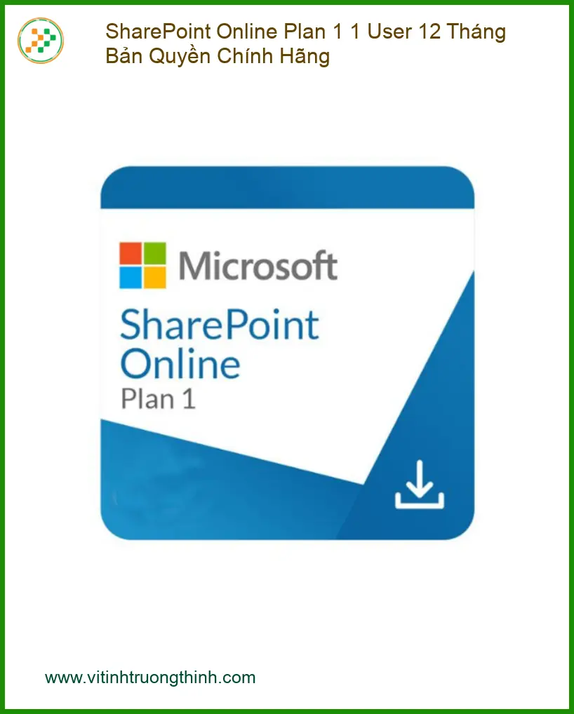 Office Bản Quyền SharePoint Online Plan 1 User 12 Tháng Chính Hãng
