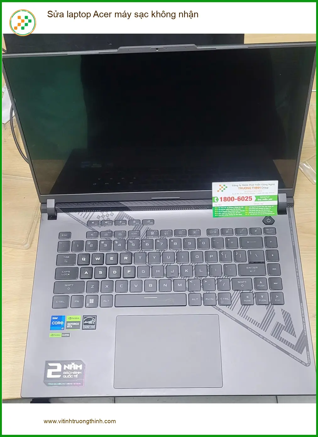 Bạn Trâm tìm dịch vụ sửa laptop Acer máy sạc không nhận Quận Bình Tân lấy ngay
