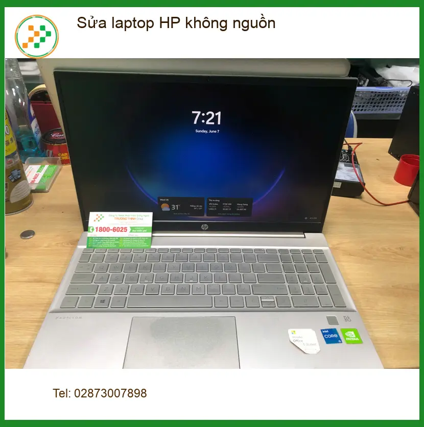 Chị Diệu xử lý laptop HP không nguồn Quận Bình Tân: Cứu kịp báo cáo tuần