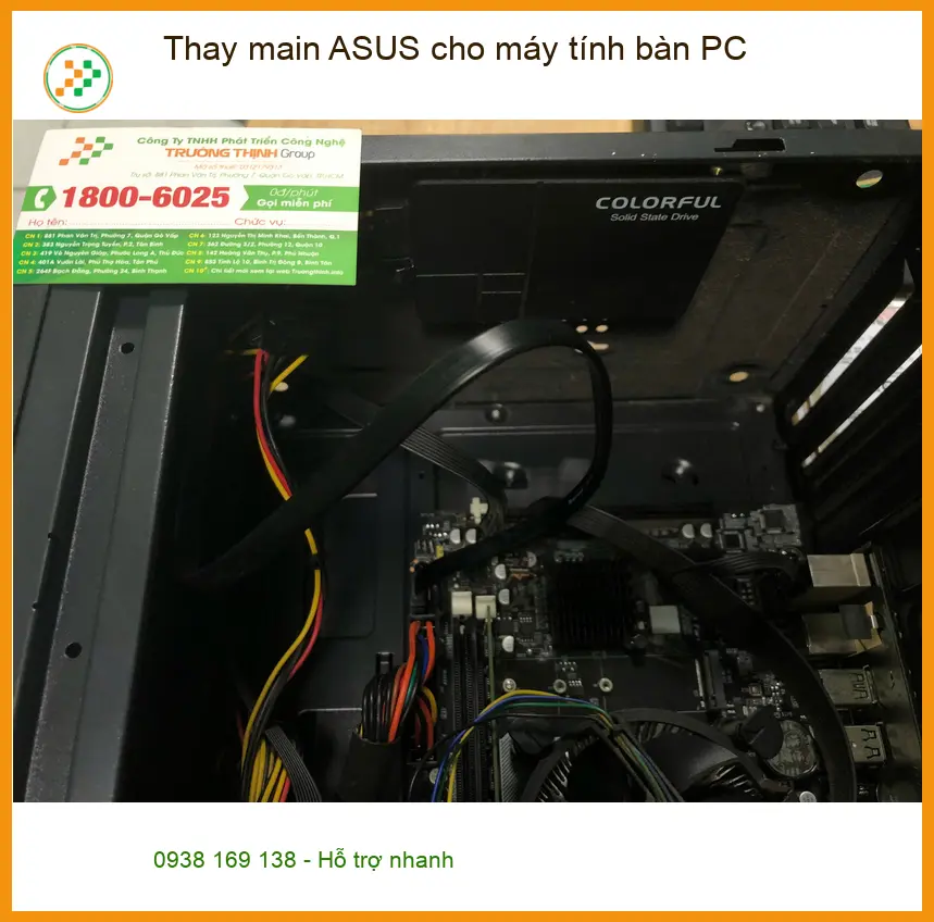 Trung tâm thay main ASUS cho máy tính bàn PC Quận Bình Tân – Anh Quang yên tâm