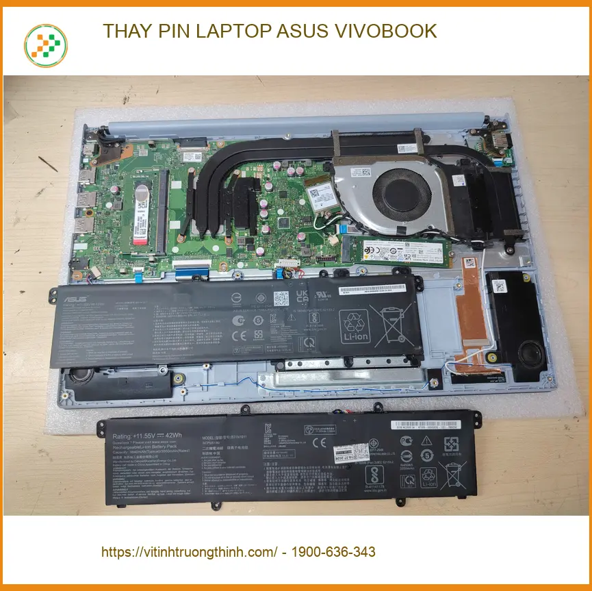 Dịch vụ thay pin laptop ASUS Vivobook Gò Vấp – Anh Quân kỹ sư hốt hoảng