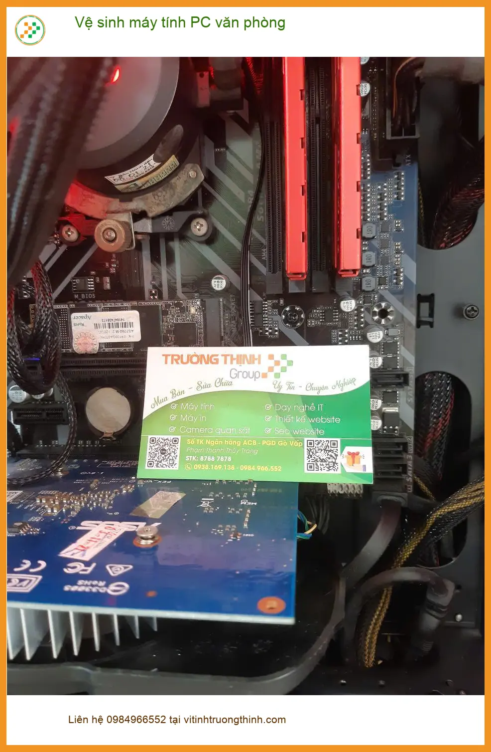 Anh Khôi ở Quận Tân Bình review dịch vụ vệ sinh máy tính PC văn phòng uy tín