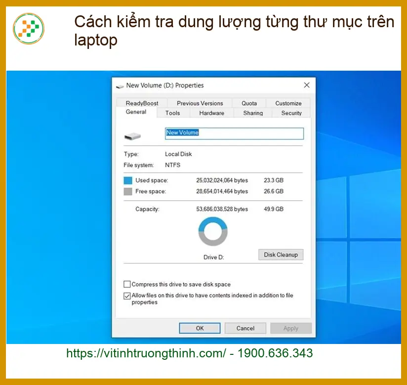 Cách kiểm tra dung lượng từng thư mục trên laptop – Địa chỉ hỗ trợ nhanh TPHCM