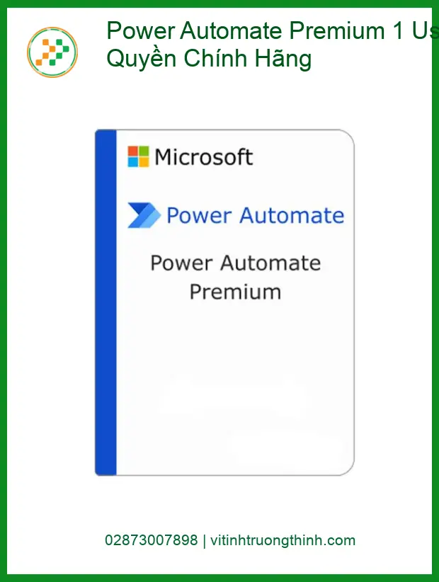 Office Power Automate Premium 1 User 12 Tháng – Mua Nhanh TPHCM Giá Rẻ