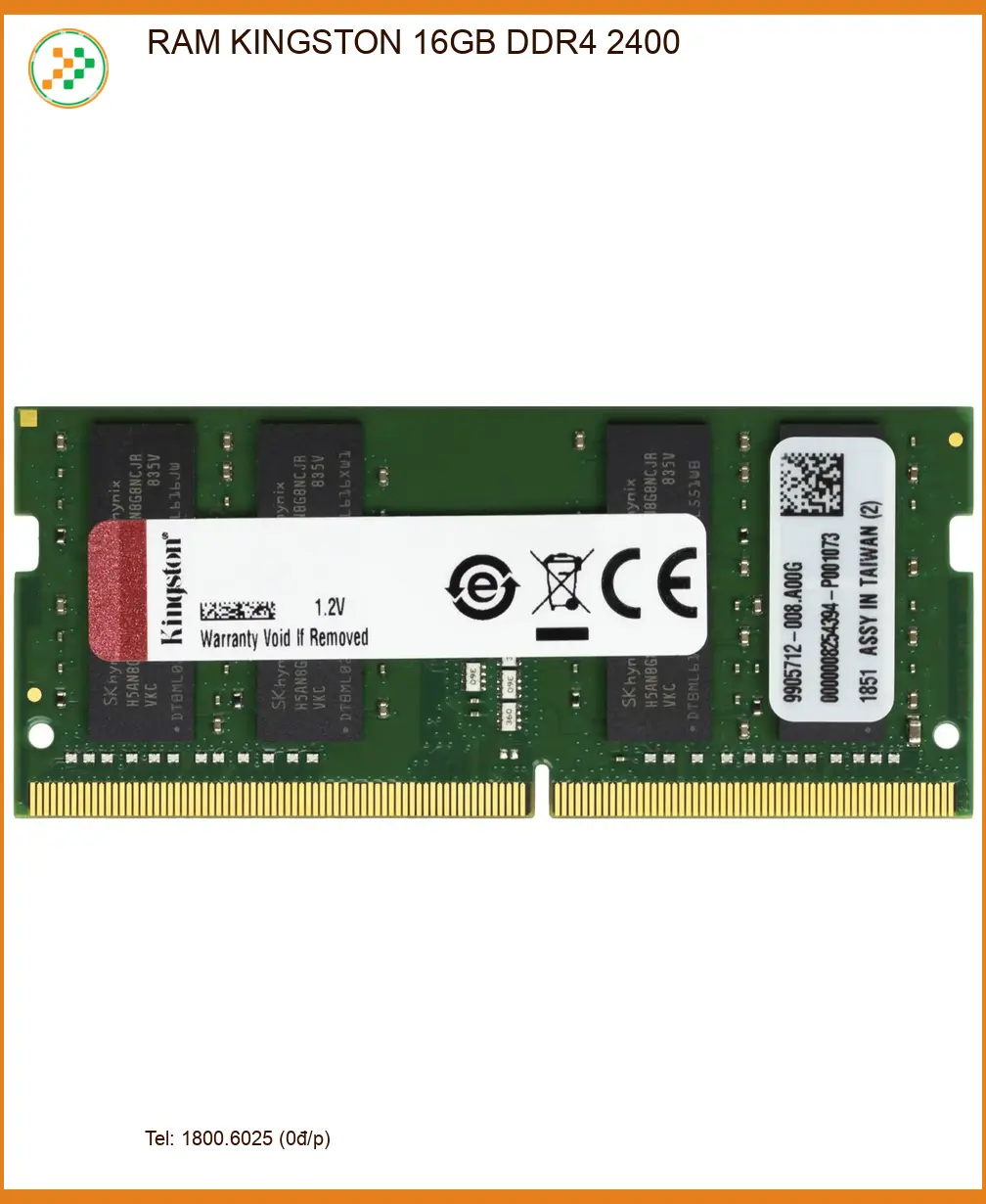 RAM Laptop KINGSTON 16GB DDR4 2400 – Lắp đặt tại trung tâm TPHCM