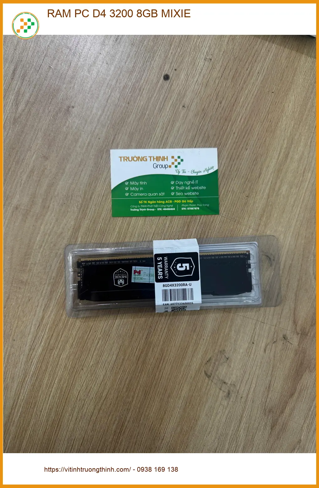 Địa điểm mua RAM PC D4 3200 8GB MIXIE Quận 10 uy tín – Anh Vỹ review