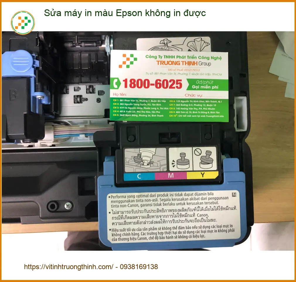 Anh Lâm cần sửa máy in màu Epson không in được Quận Quận Bình Tân gấp