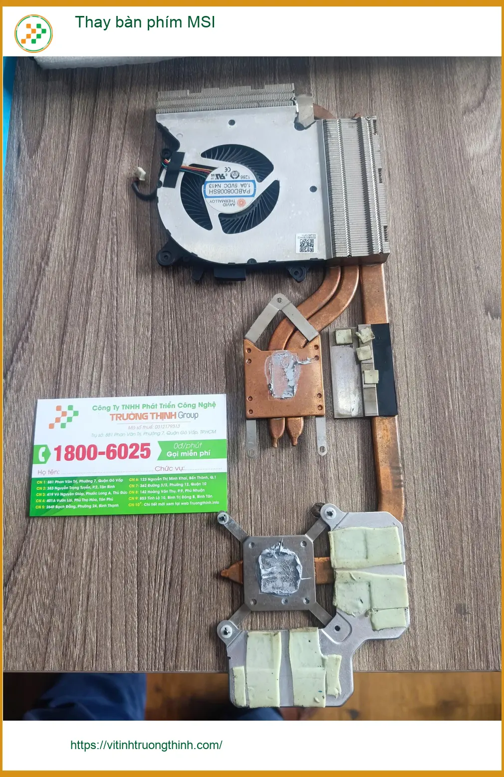 Thợ thay bàn phím MSI Quận Tân Phú lấy liền - Anh Tùng kế toán review ảnh thực tế 1