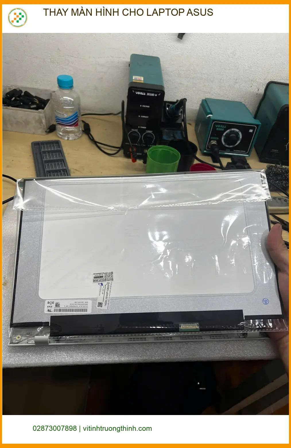 Chị Tâm tìm chỗ thay màn hình laptop Asus Gò Vấp uy tín