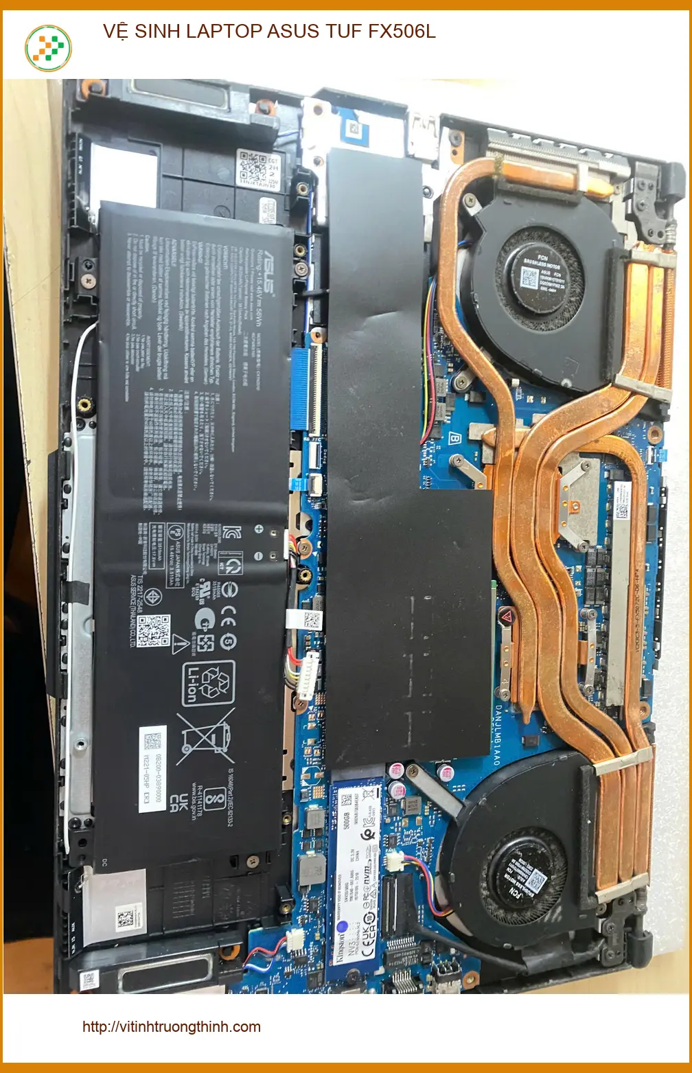 Trung tâm vệ sinh laptop Asus TUF FX506L Quận Gò Vấp uy tín ảnh thực tế 1