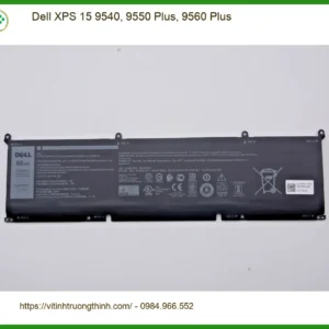 Pin Laptop DELL Dell XPS 15 9540, 9550 Plus, 9560 Plus – Thay Nhanh Tại Trung Tâm