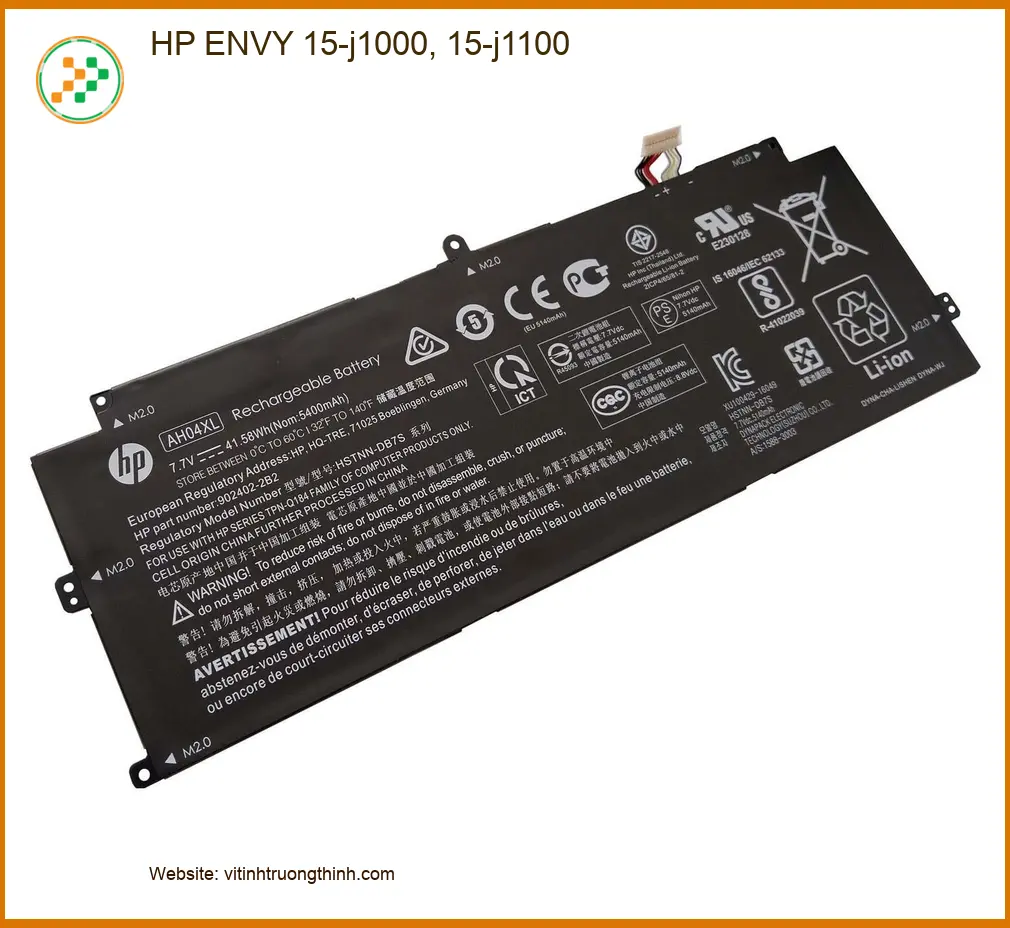 Pin Laptop HP ENVY 15-j1000, 15-j1100 - Thay Lấy Ngay Giá Rẻ TPHCM