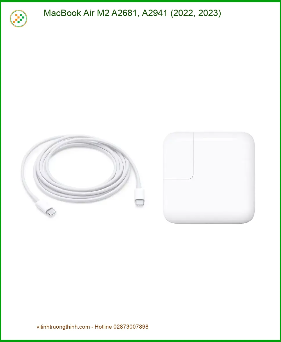 Sạc Laptop APPLE MacBook Air M2 A2681, A2941 - Shop TPHCM Giá Rẻ Lấy Ngay