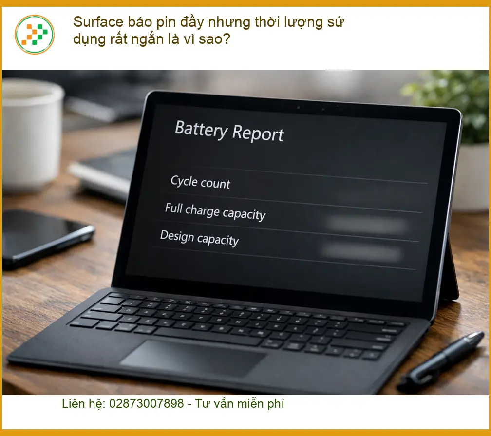 Pin đầy nhưng dùng ngắn là vì sao laptop? – Địa chỉ trung tâm hỗ trợ gần đây